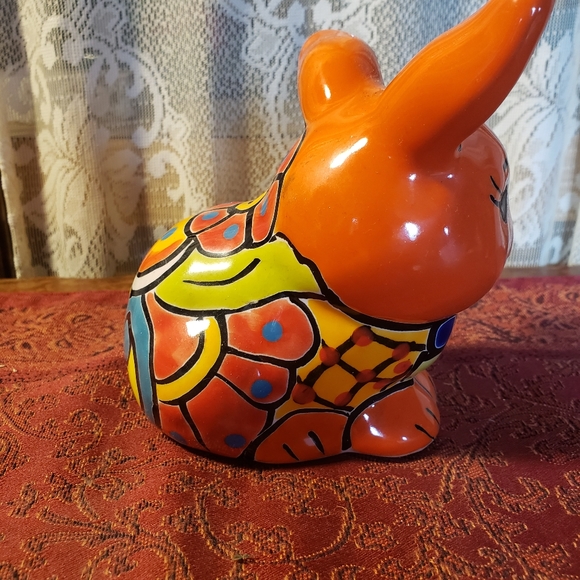 Darling Mexican Ceramic Rabbit Statue- - Picture 2 of 2
